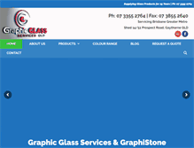 Tablet Screenshot of graphicglassservices.com.au